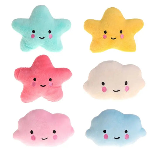 Pet Toy Plush Cloud Star Shaped Soft Squeaky - MyPetDollar.com