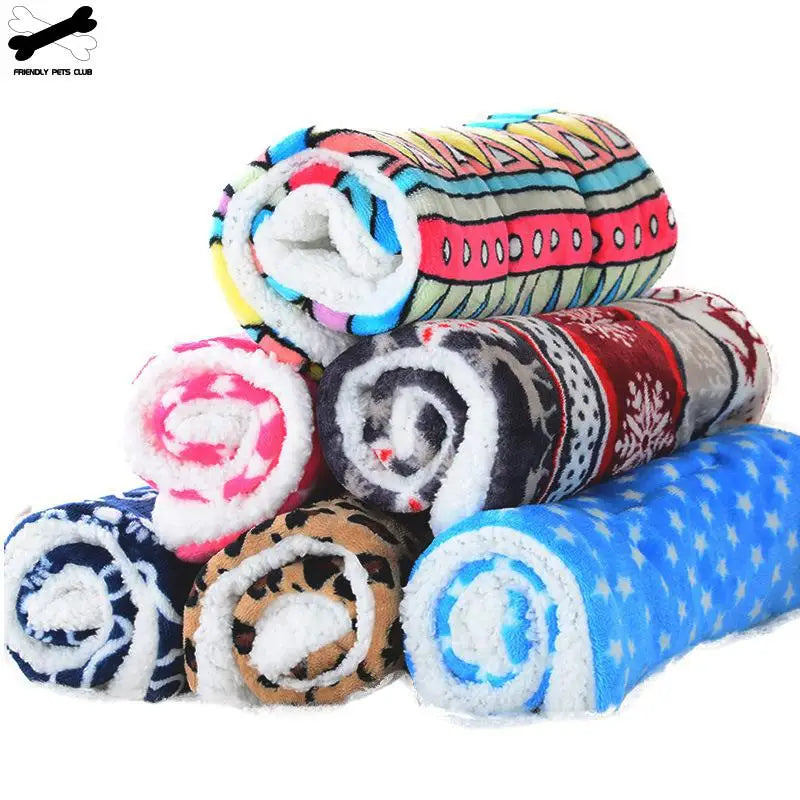 Winter Warm Pet Dog Soft Cushion Large Print - MyPetDollar.com