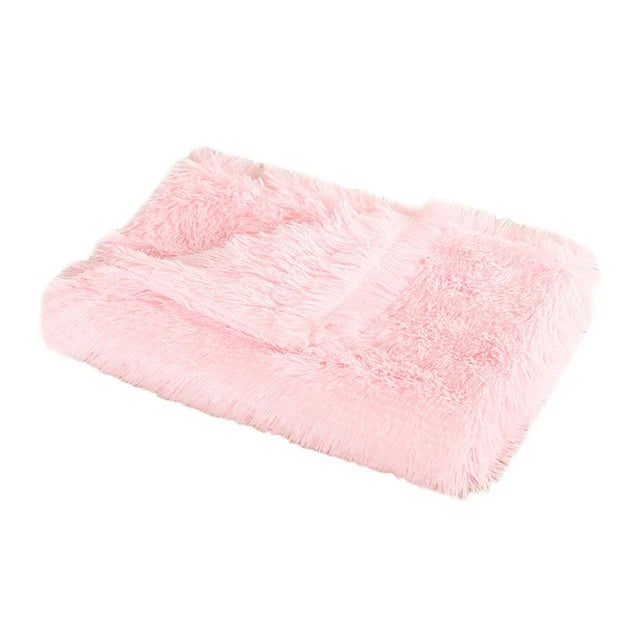 Fluffy Long Plush Pets Bed Blankets Pet - MyPetDollar.com