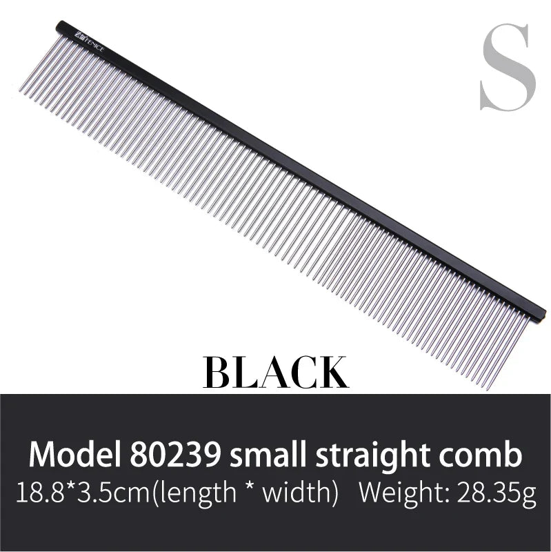 Fenice Metal Grooming Comb for Dogs Stainless Steel Cat Pin