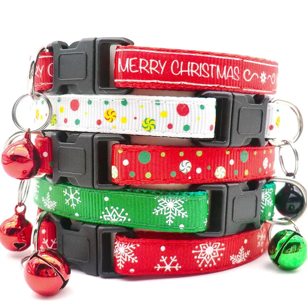 100Pcs Pet Christmas Collars Cats Dogs - MyPetDollar.com