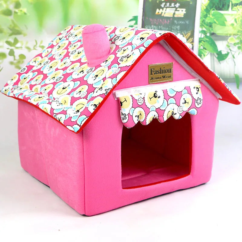 Dog House Cat Bed Pet Kennel Cute Puppy Mat - MyPetDollar.com