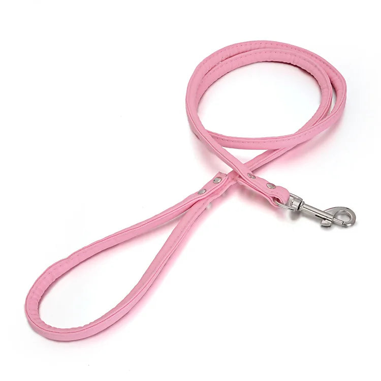 PU Leather Dog Leash Chain Leads Rope Pet - MyPetDollar.com