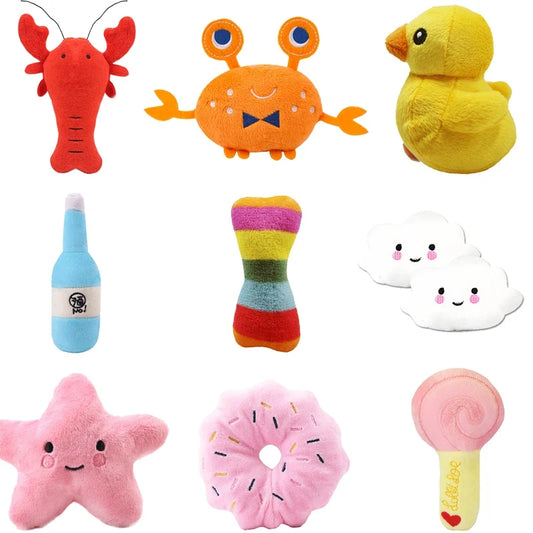 Cute Puppy Dog Cat Squeaky Toy Bite - MyPetDollar.com