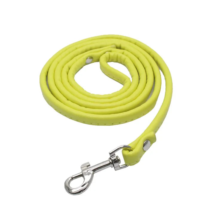 PU Leather Dog Leash Chain Leads Rope Pet - MyPetDollar.com