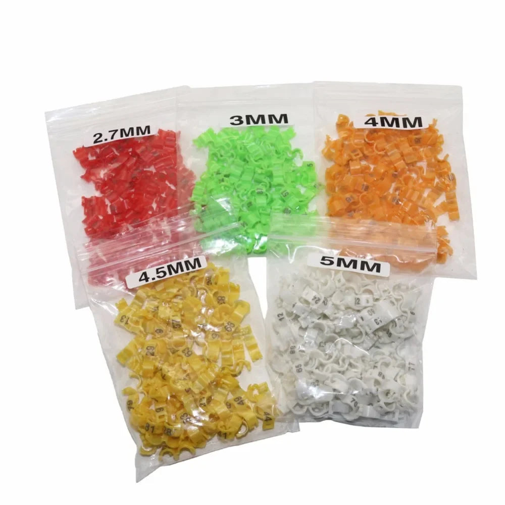 Colorful NO.1-100 Bird clip ring Parrot foot - MyPetDollar.com