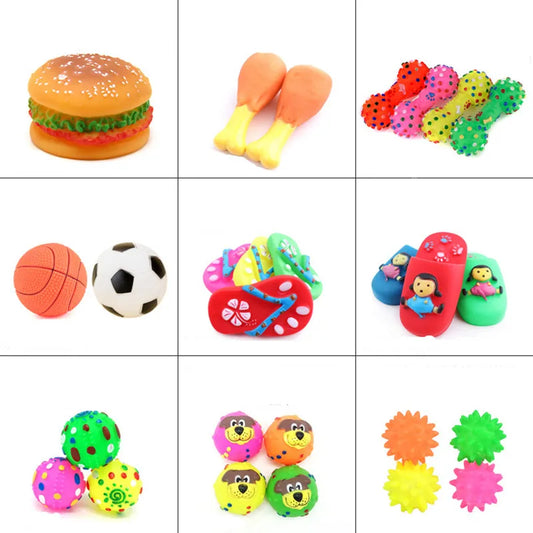 New Pet Toy Rubber Squeak Toys for Dog Chew - MyPetDollar.com