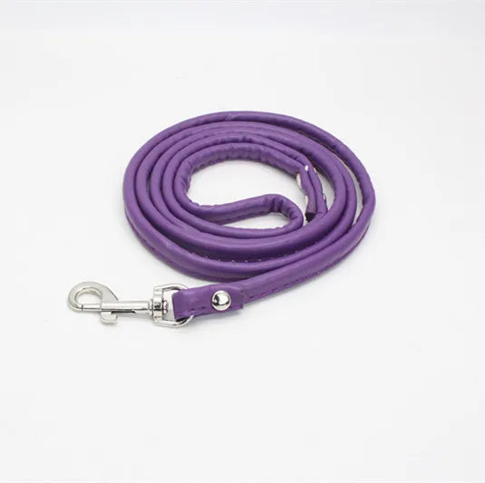 PU Leather Dog Leash Chain Leads Rope Pet - MyPetDollar.com