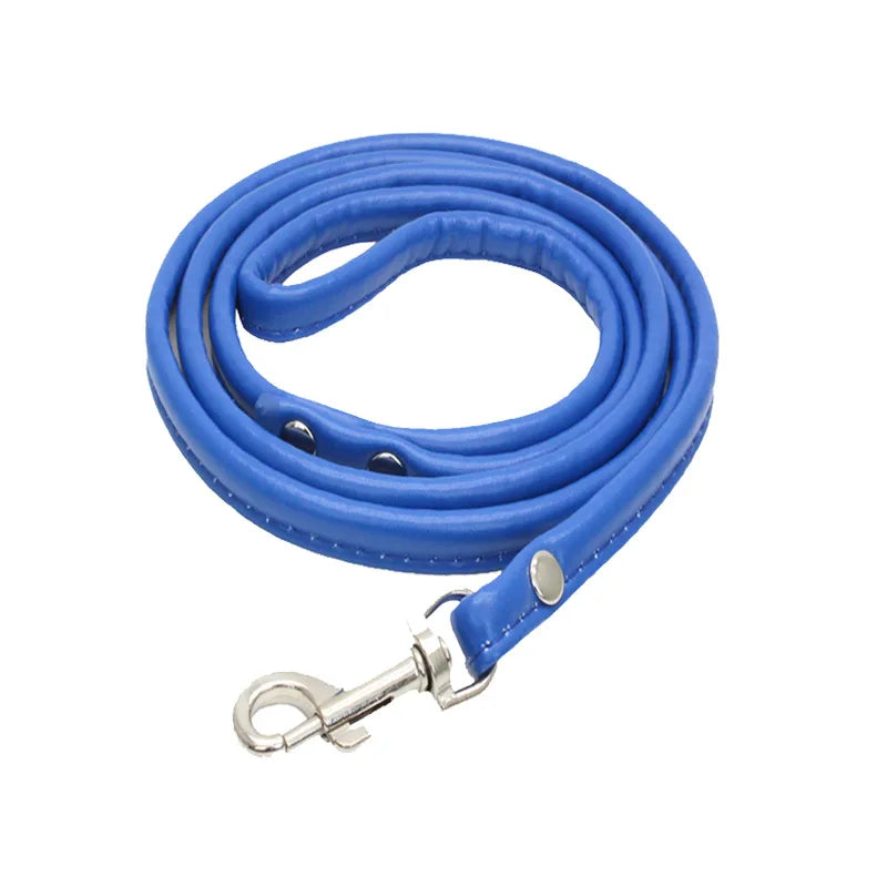 PU Leather Dog Leash Chain Leads Rope Pet - MyPetDollar.com