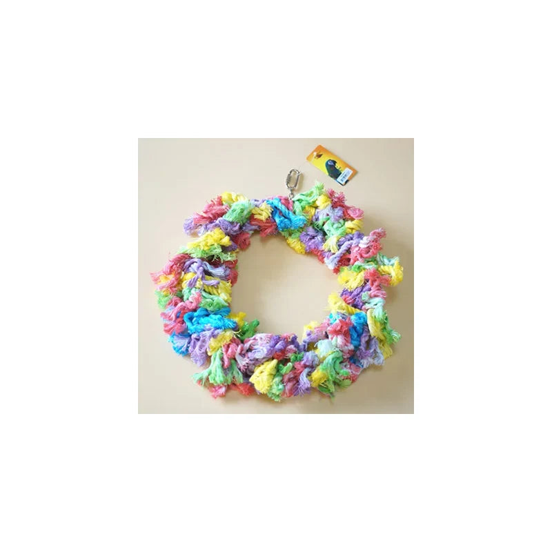 Caitec Bird Chew Toys Cotton Snuggle Ring – 3 Colors