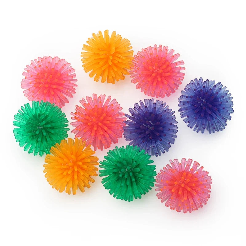 5PCS PVC Soft Thorn Ball Cat Toy Colorful - MyPetDollar.com