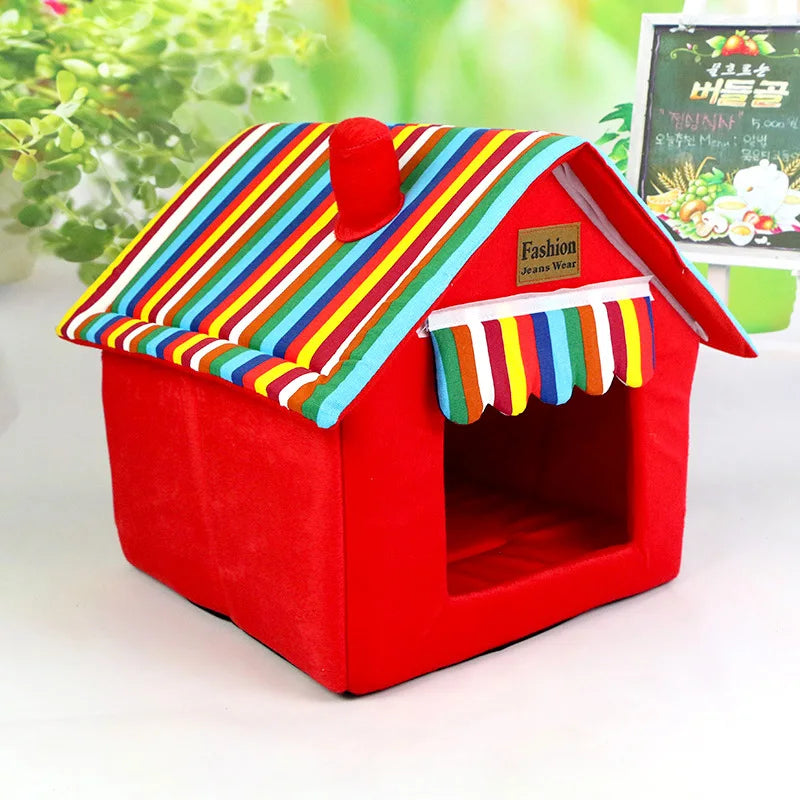 Dog House Cat Bed Pet Kennel Cute Puppy Mat - MyPetDollar.com