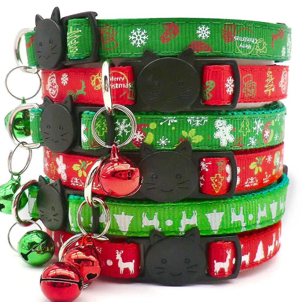 100Pcs Pet Christmas Collars Cats Dogs - MyPetDollar.com
