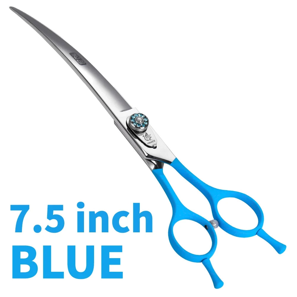 Fenice 7.0 7.5 8.0 Inch Professional Black Grooming Scissors for Dogs