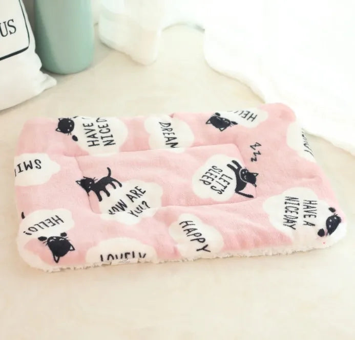 Winter Warm Pet Dog Soft Cushion Large Print - MyPetDollar.com