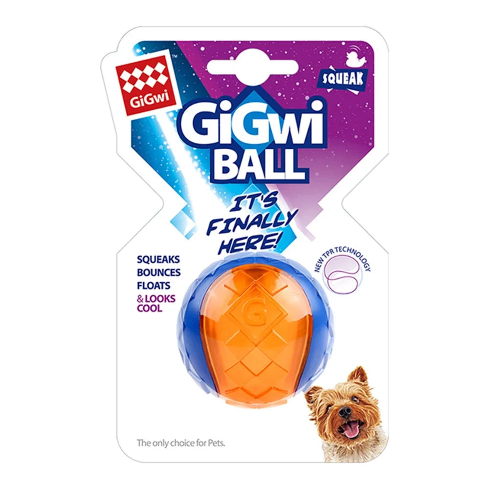 Rubber Dog Squeaky Toys Ball