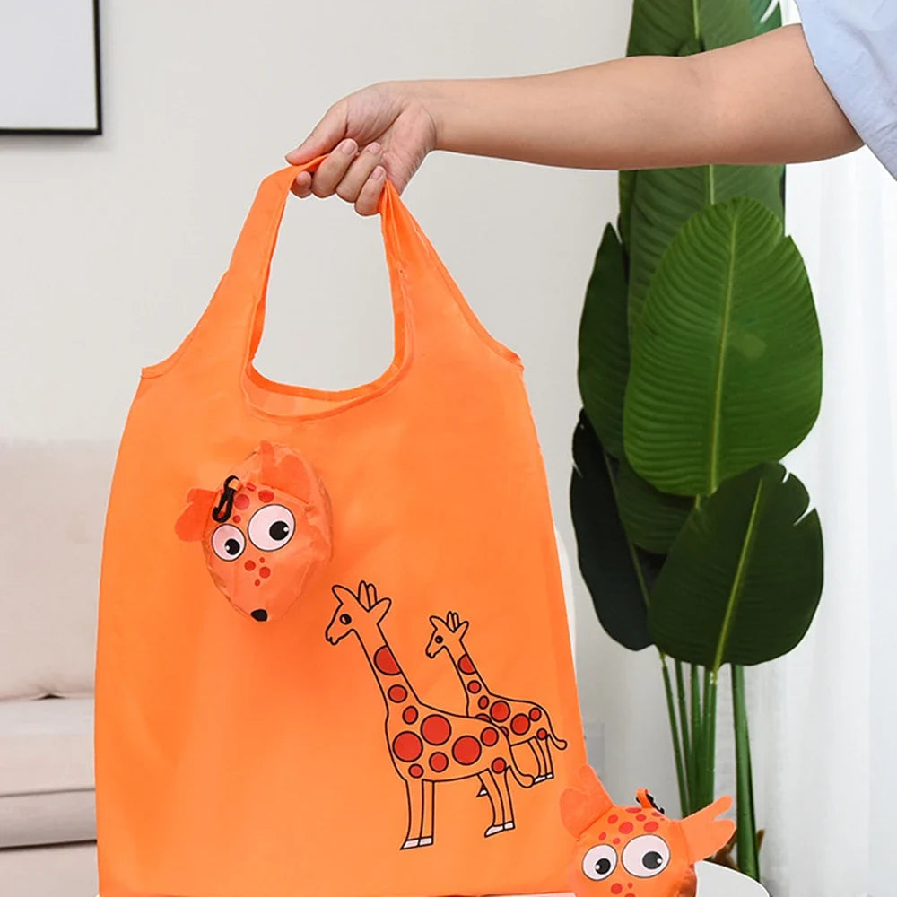 Cartoon Shopping Bag Foldable Storage Bag - MyPetDollar.com