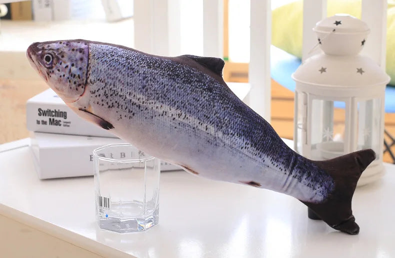 Pets Plush Simulation Fish Shape Cat Toy, Interactive