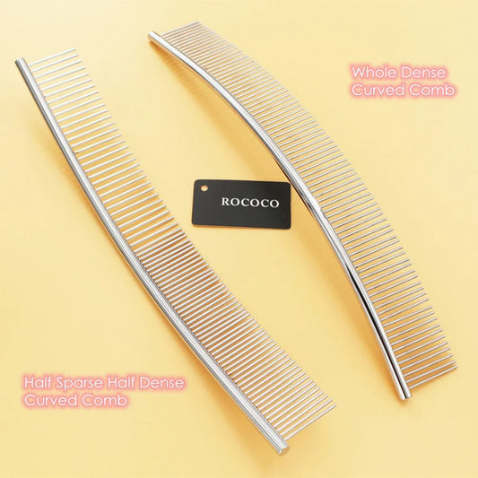 25cm Dog Curved Comb Professional Stainless - MyPetDollar.com