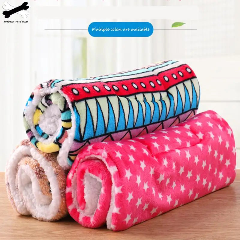 Winter Warm Pet Dog Soft Cushion Large Print - MyPetDollar.com