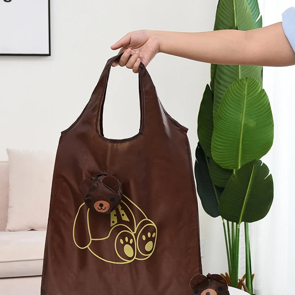 Foldable Cartoon Shopping Bag – 14 Colors