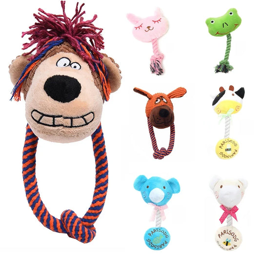 Cartoon Animals Pet Dog Chew Toy Squeaky Dog - MyPetDollar.com