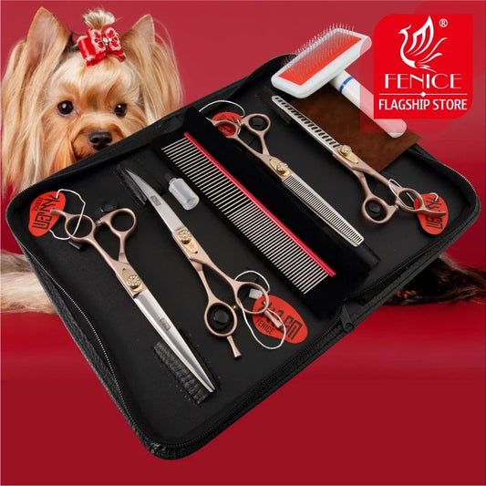 Fenice Dog Scissors Set Straight&Thinning&Cur - MyPetDollar.com