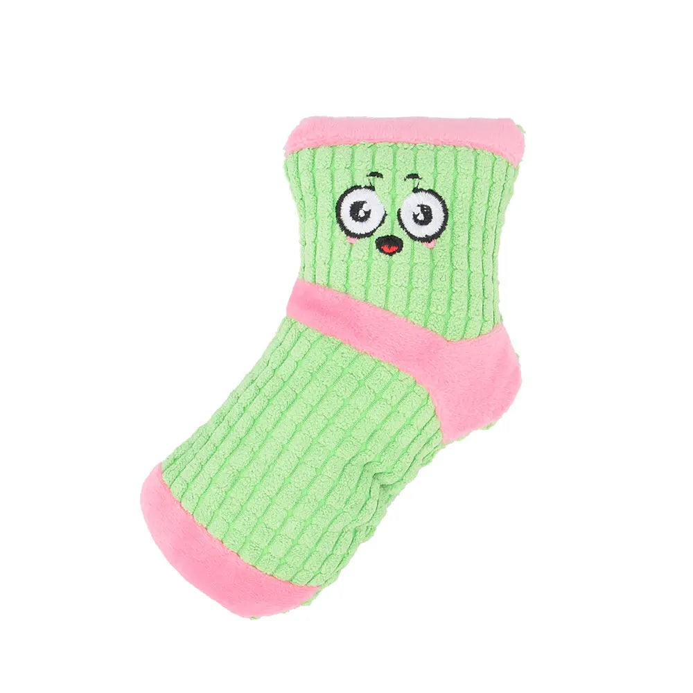 Cute Sock Small Dog Squeak Toy Sound Bb Plush Pet Puppy Cat – 8 Colors