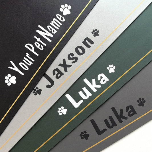 Personalized PU Leather Waterproof Rectangle - MyPetDollar.com