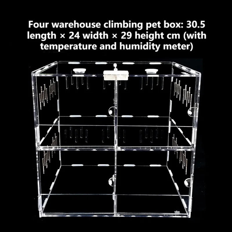 Acrylic Reptile Container Magnetic Enclosure – 10 Colors