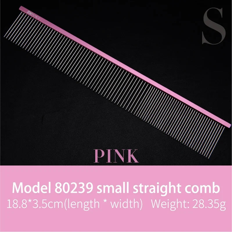 Fenice Metal Grooming Comb for Dogs Stainless Steel Cat Pin