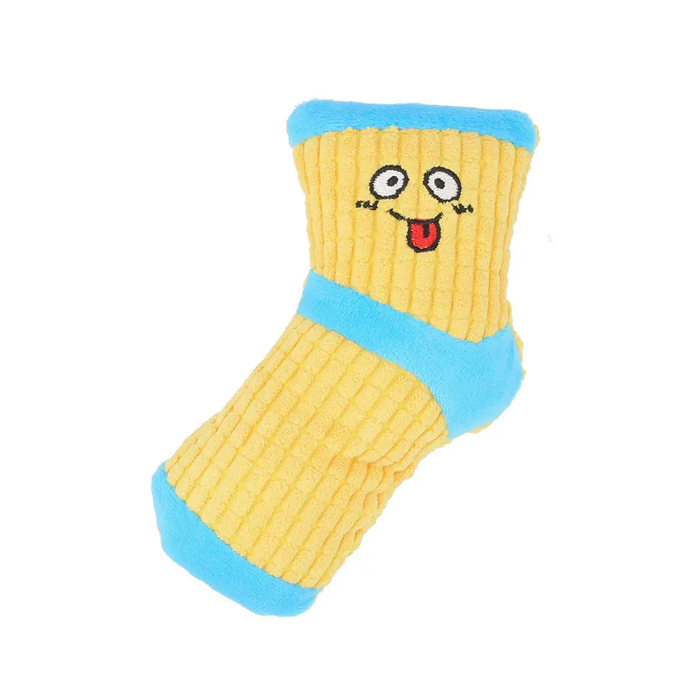 Cute Sock Small Dog Squeak Toy Sound Bb Plush Pet Puppy Cat – 8 Colors