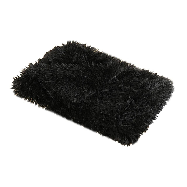 Fluffy Long Plush Pets Bed Blankets Pet - MyPetDollar.com