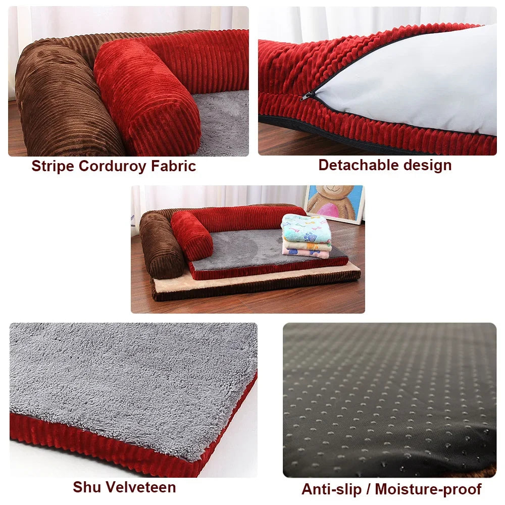 Dog Bed Soft Pet Cat Dog Sofa Beds Big Dog - MyPetDollar.com