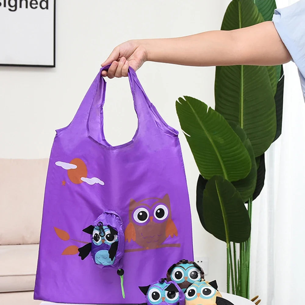 Cartoon Shopping Bag Foldable Storage Bag - MyPetDollar.com