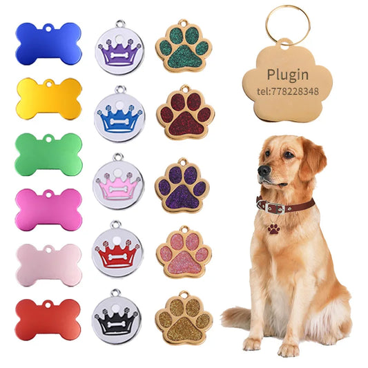 Personalized Laser Engraving Metal Pet Name - MyPetDollar.com