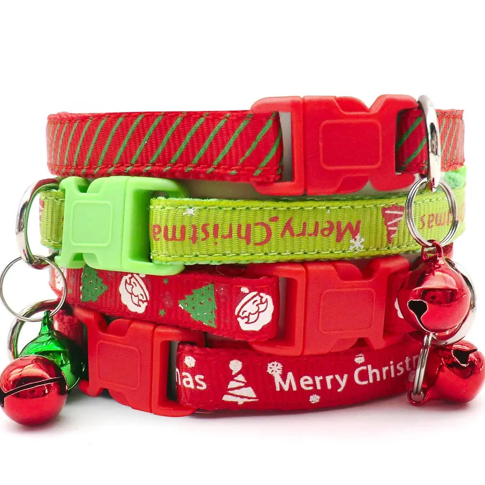100Pcs Pet Christmas Collars Cats Dogs - MyPetDollar.com