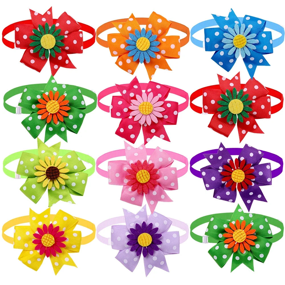 Spring Pet Grooming Supplies Cat & Dog Bow Ties