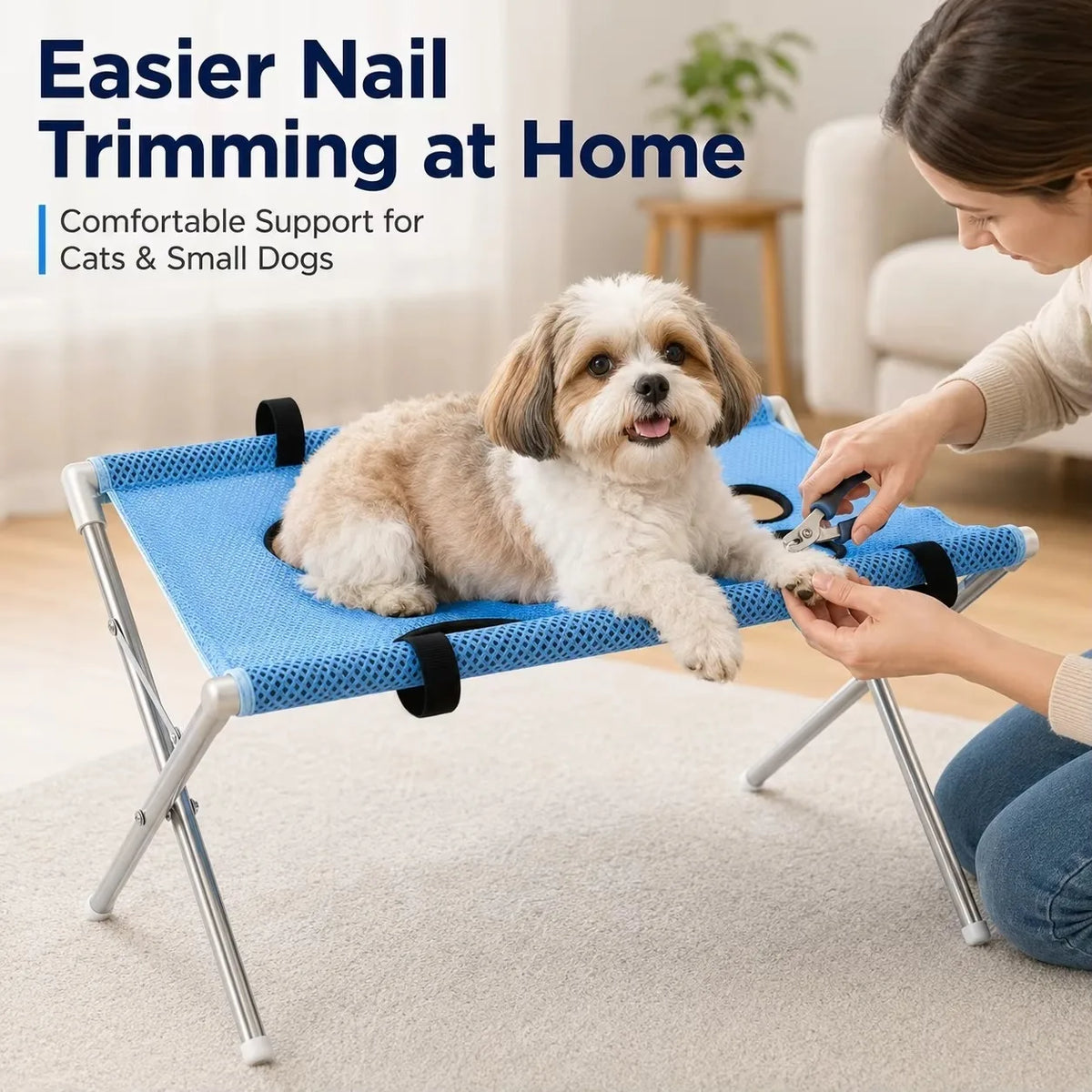 Pet Grooming Hammock Stand Foldable Dog Cat - MyPetDollar.com