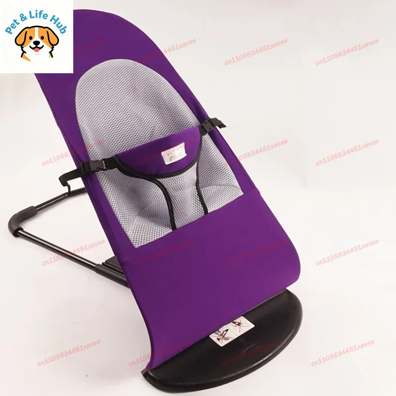 Summer Pet Foldable Rocking Chair Breathable Bed, Adjustable