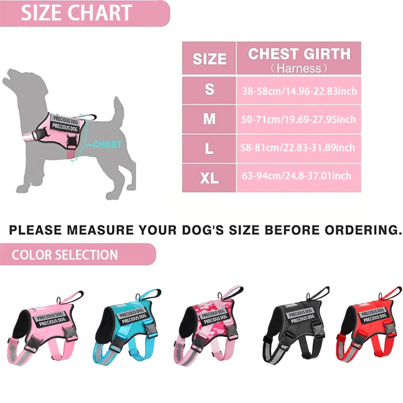 Dog Harness Reflective Breathable and - MyPetDollar.com