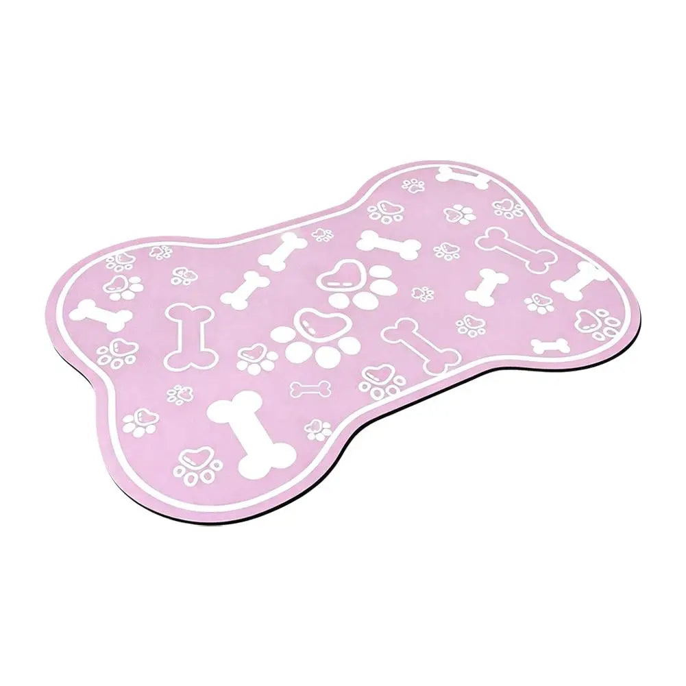 Non-Slip Diatomaceous Mud Absorbent Pet Placemat Waterproof Quick Dry
