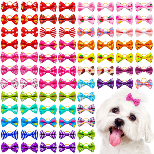 30PCS Small Dog Bows Pet Dog Hair - MyPetDollar.com