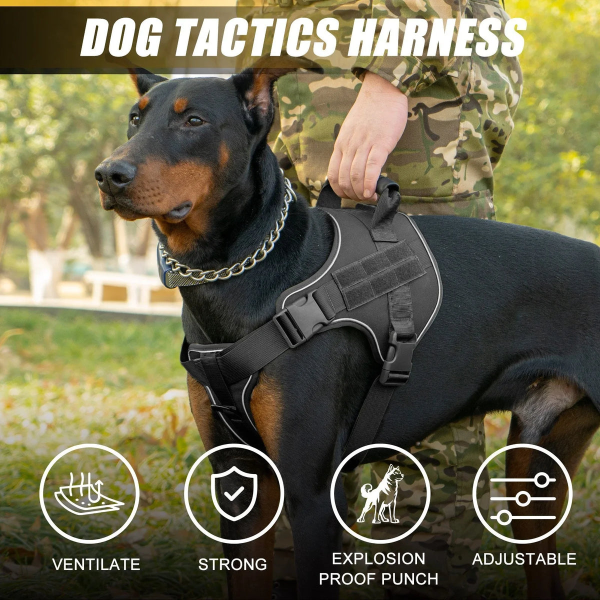 3in1 Adjustable Anti Escape Dog Strap Waist - MyPetDollar.com