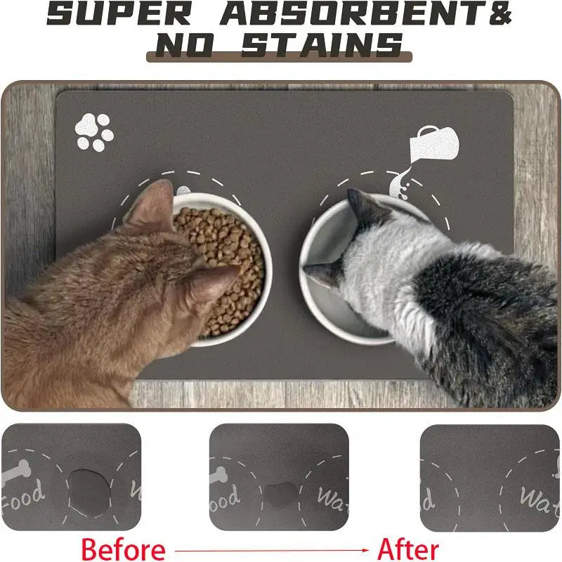 Pet Feeding Mat For Dogs Food Bowl Pad - MyPetDollar.com