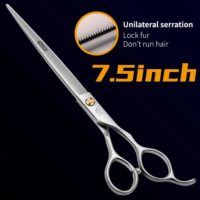 Fenice Professional Japan 440c 7.5 Inch Pet Cutting Scissors – 4 Colors