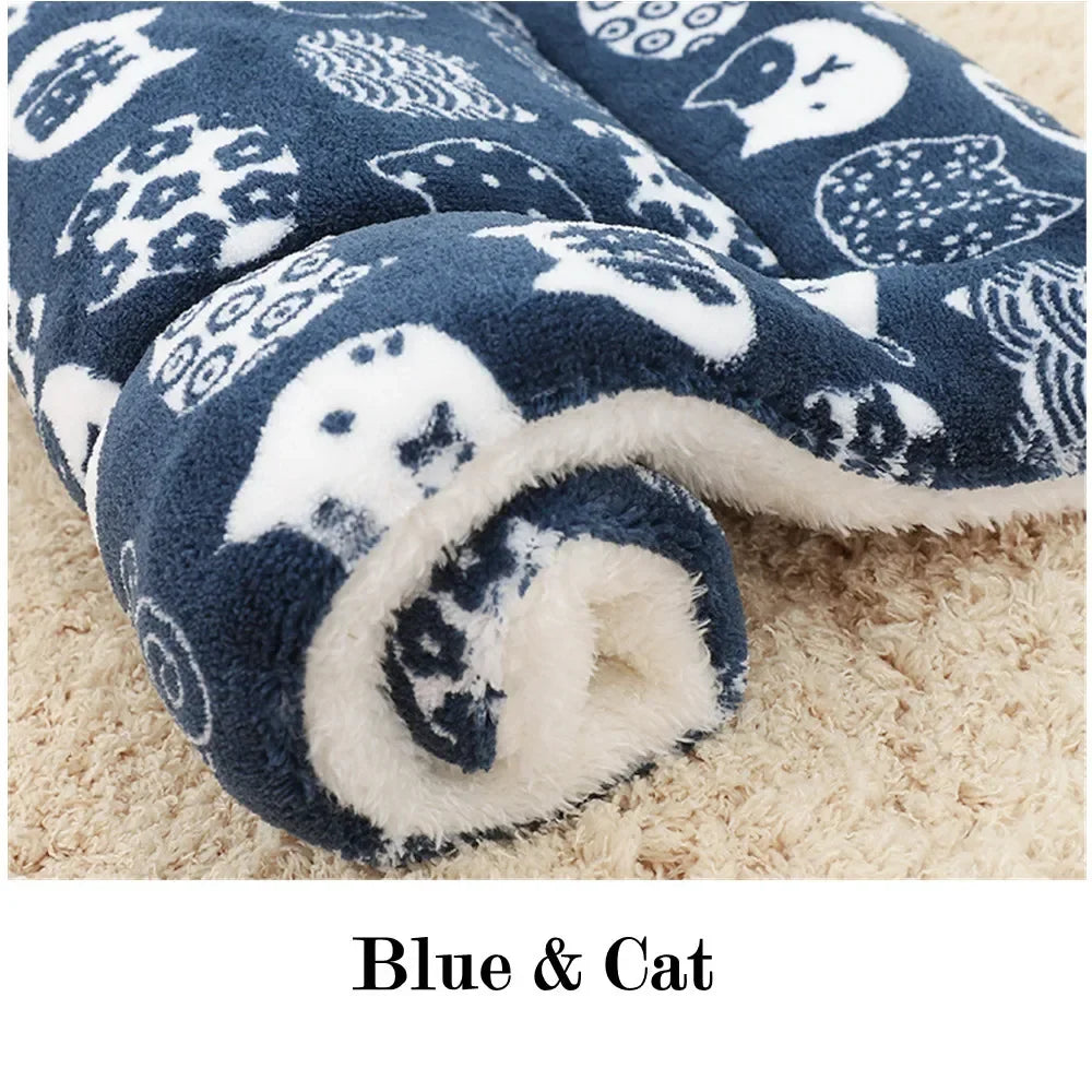 Pet Sleeping Mat Warm Dog Bed Soft Fleece - MyPetDollar.com