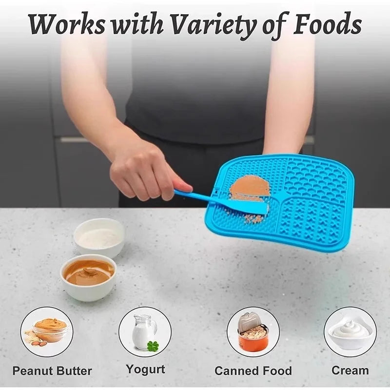 Dog Lick Mat Silicone Slow Feeder Mat with - MyPetDollar.com