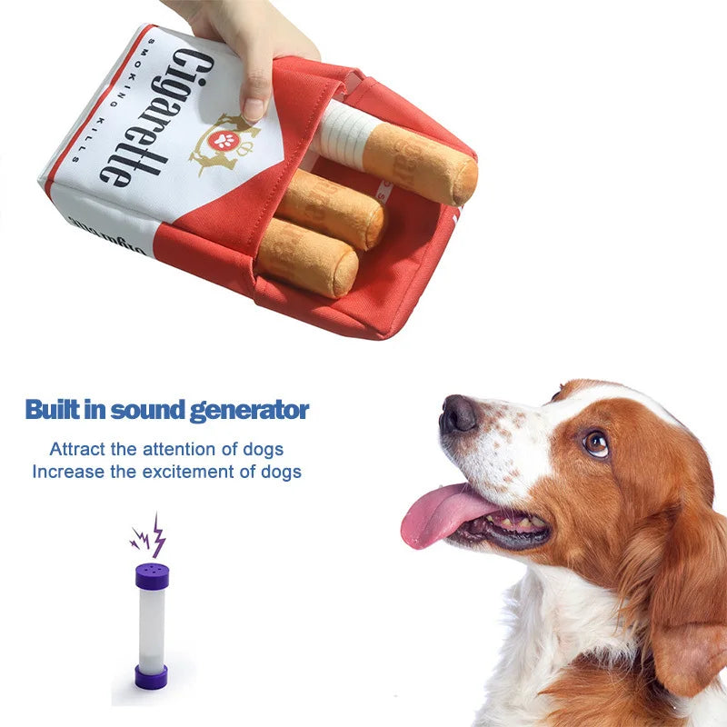 Creative Plush Giggles Dog Toys Cigarette - MyPetDollar.com