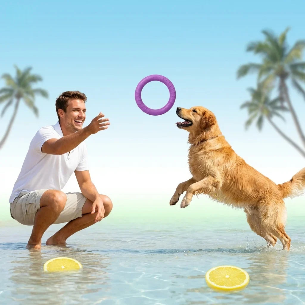 Durable Dog Flying Disc Chew Toy - Floating - MyPetDollar.com